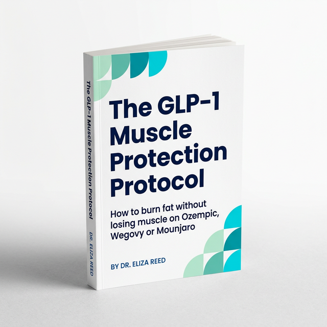 The GLP-1 Muscle Protection Protocol – 3D Book Mockup